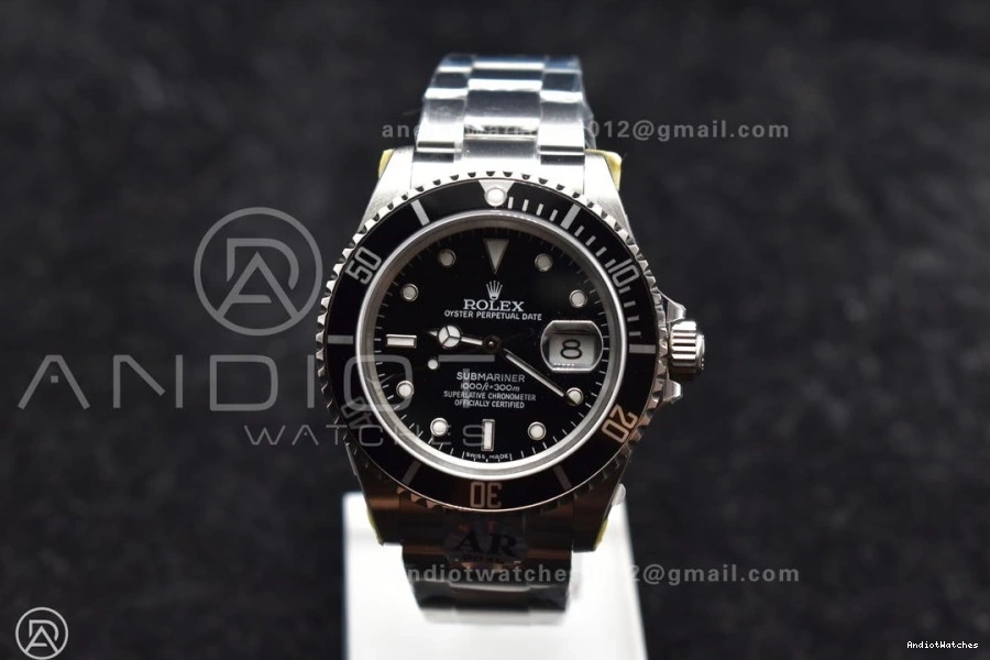 Bright ARF1:1 Best on 904L Steel SS 1136 16610 LN V Edition SH3135 Black Bracelet Submariner 1106